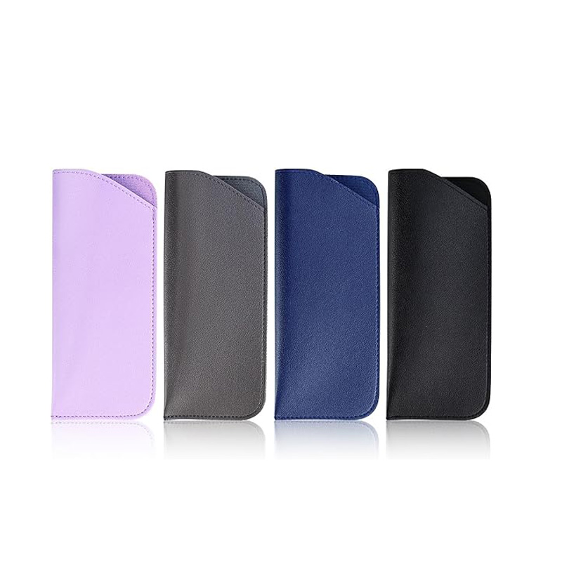 Wholesale New Eyeglasses Case Waterproof Soft PU Leather Reading Glasses Bag Custom Logo Sunglasses Pouch