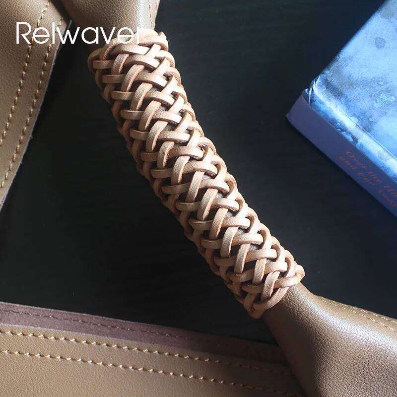 Luxury Designer bags Relwaver shoulder cowhide split leather bucket 2024 spring summer big tote bag hollow handle composite women handbags