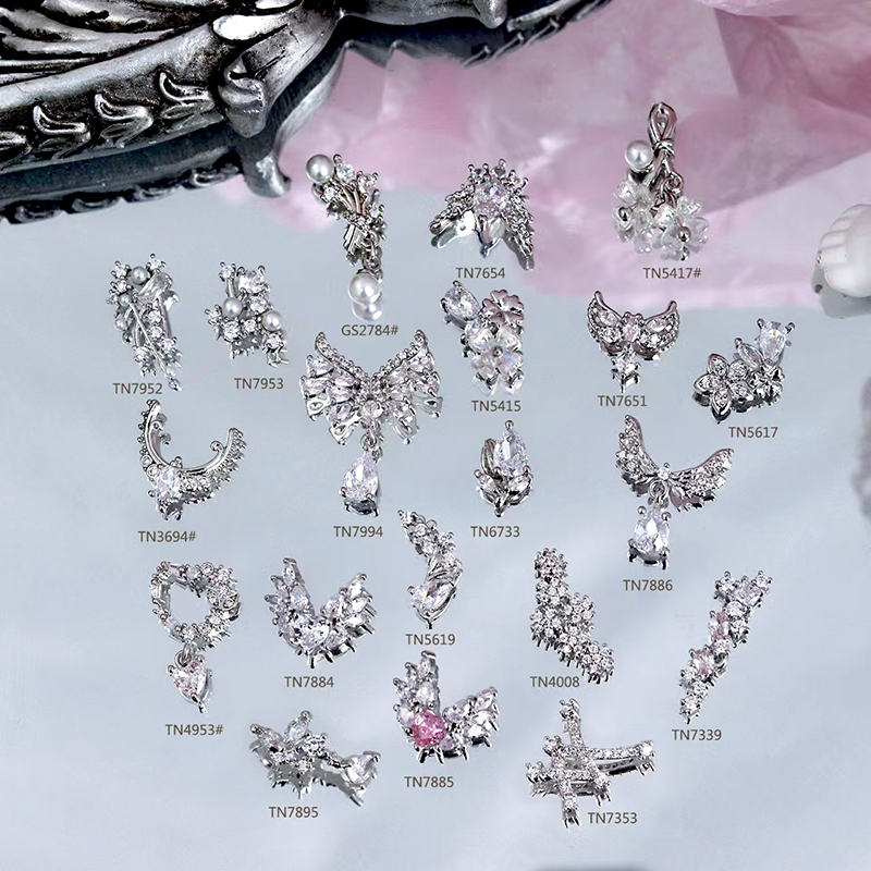 Wholesale various styles and series of nail accessories, Japanese exquisite texture nail drill jewelry