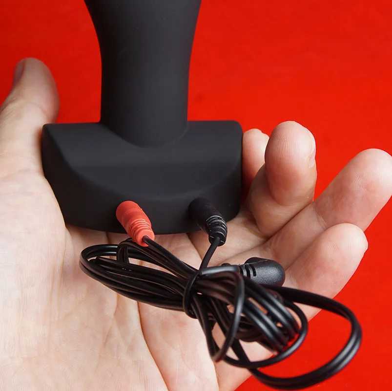 Estim E-stim Anal Plug BDSM Electro Ripples and Curves Butt Plugs Electrosex Dildo Electric Sex Toys Prostate Massager W250624