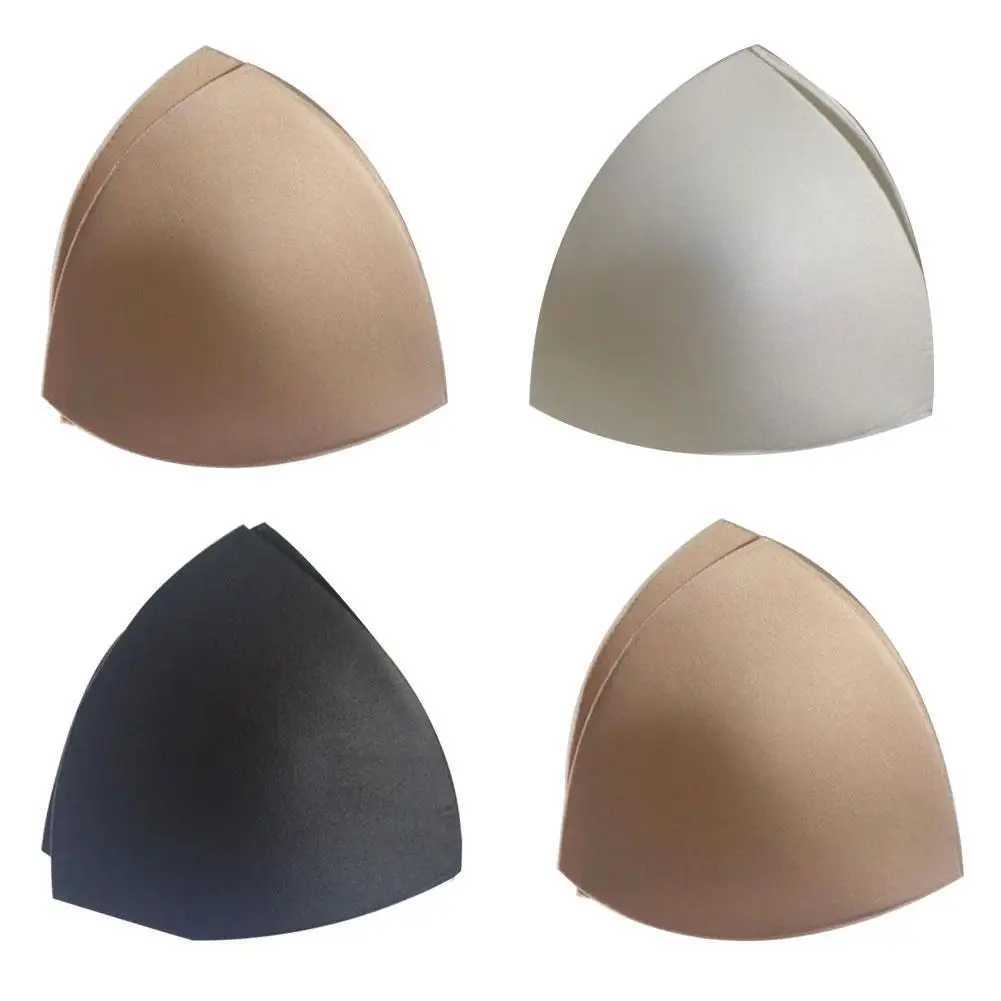 1pair Bra Pad Triangle Cups Chest Insert Foam Pads Bikini Swimsuit Padding Removeable Enhancer Bra Pad Women Clothes AccessoriesW250624