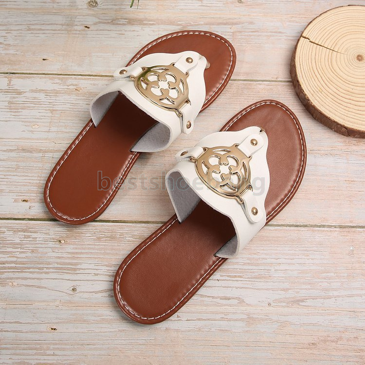 designer sandals summer slides casual slippers womens sliders fashion metal buckle daily slip-on flip flops half slipper non-slip sandles