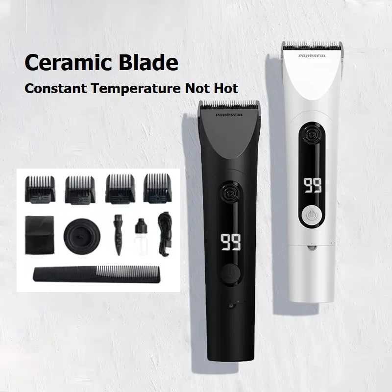 Mi Hair Clipper Professional Electric Trimmer For Men With LED Screen Washable Rechargeable Titanium Alloy Blade WirelessXJ250624
