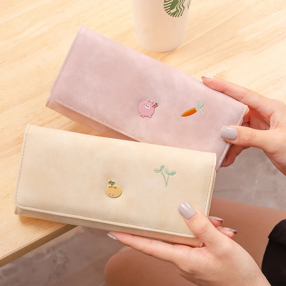 Chinese Women Lady Classy Cute Pink Fashion Simple Embroidery Lovely Fox Tassel Short Money Case Wallet Purse 250623