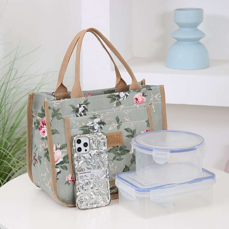 New Fashion Simple Handbag Ethnic Style Office Casual Portable Mommy Canvas Large Bag