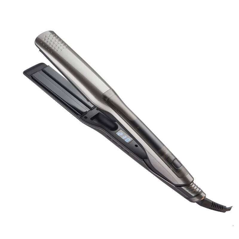 Steam LCD Electric Straightener Water Tank Extended No Hair Damage Spray Straight Curl Dual-purpose Plywood