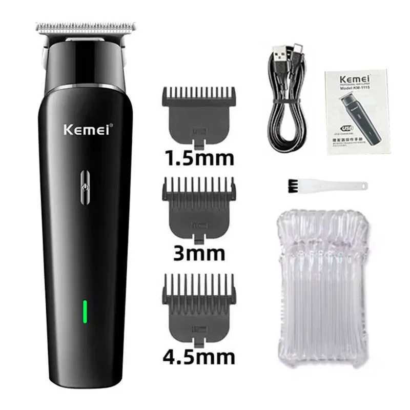 Kemei KM-1115 Fast USB Charging Hair Clippers Rechargeable Hair Trimmer Low Noise Professional Cordless Mens Hair Cut ClipperXJ250624