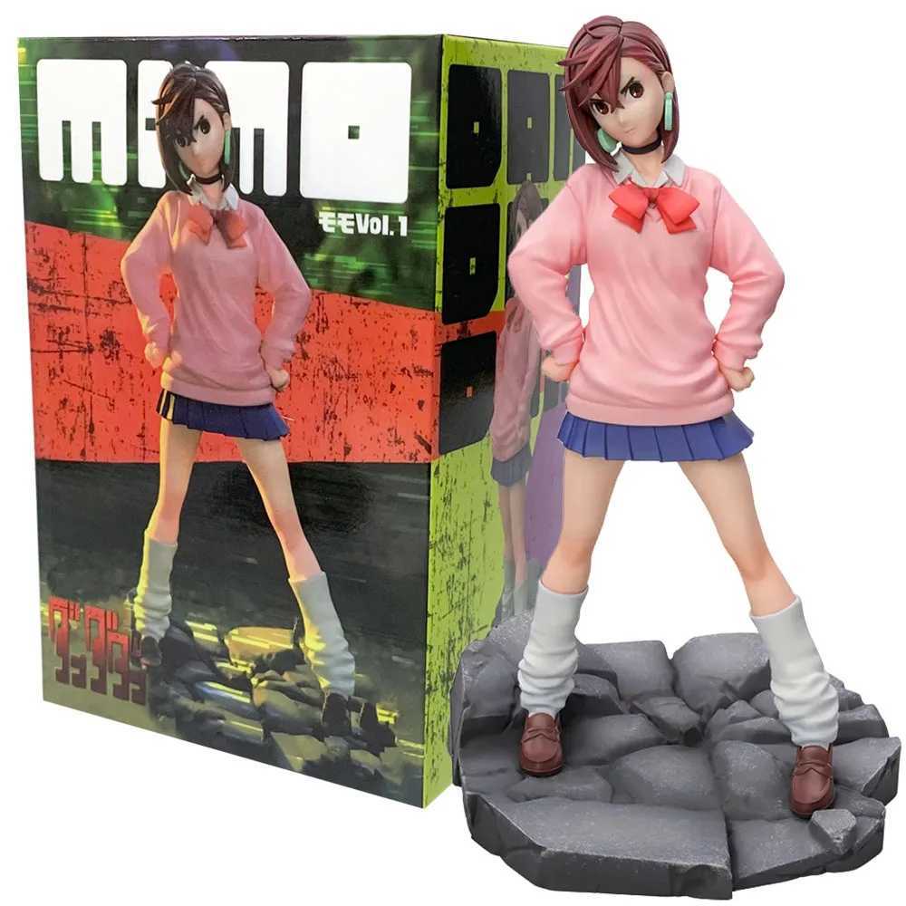 18CM Anime DAN DA DAN Ayase Momo Figure Humanoid Doll Ornament Model Toys Female Proportional Collect Holding Flowers PVC M250624