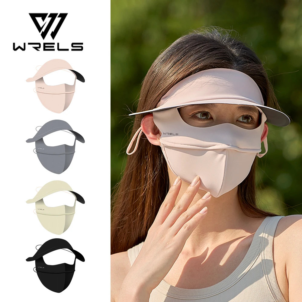 WRELS UV Protection Face Mask Reusable Breathable UPF 50 Women Summer Face Covering Eye Protection Sunscreen Anti UV Full Mask 250624