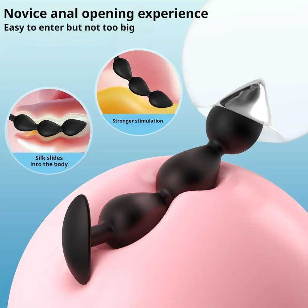 Anal Beads Balls Long Dildo Training Silicone Anus Ass But Butt Plug Analplug Buttplug Butplug Adult Sex Toys Analsex Prostate W250624
