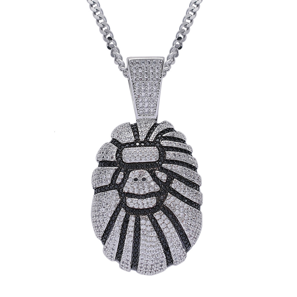 Luxury Moissanite Hip Hop Necklace Men Gorilla 18K Gold Iced Out Pendant Trendy Brand Street Punk Jewelry Pass the diamond tester