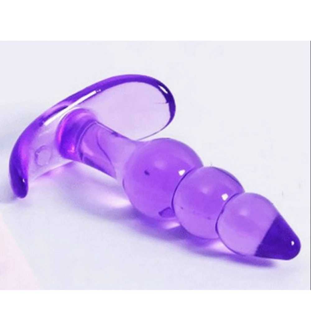 11cm Anal Beads Plug Sex Toys for Men Women Anus Stopper Butt Plug Waterproof Body Massage Hot Sex Products Couples lover W250624