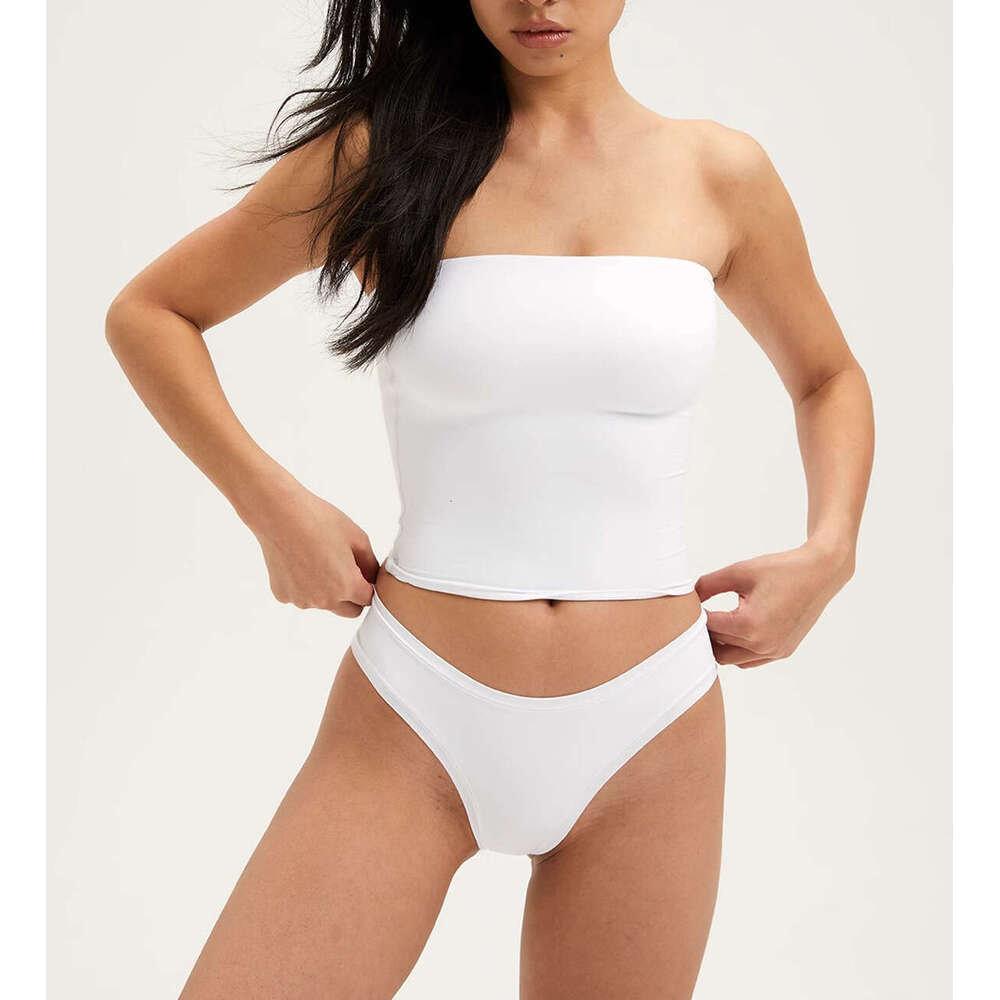 American Style Spicy Girl Bare Sensation Skin-Friendly One-Piece Tube Top Women Pure Desire Sexy Base Wrap Chest Sports Fitness Vacation B5