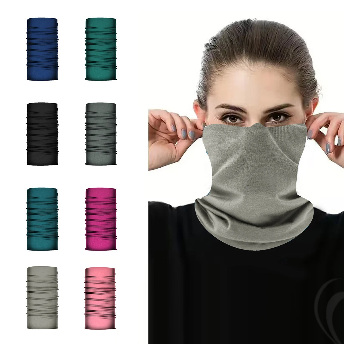 Cycling Face Cover Mask Ice Silk Anti UV Scarf Headband Bandana Anti UV Scarf Headband Scarf Fishing Hiking Accessories Sports 250624
