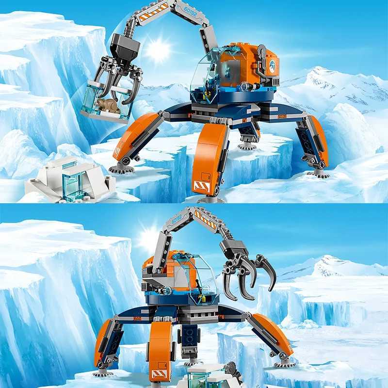 Compatible Brands Brick Sets City Series Building Blocks Arctic Aircraft Crane Car Ice Scene MOC Toys for Kids Gift Y250624