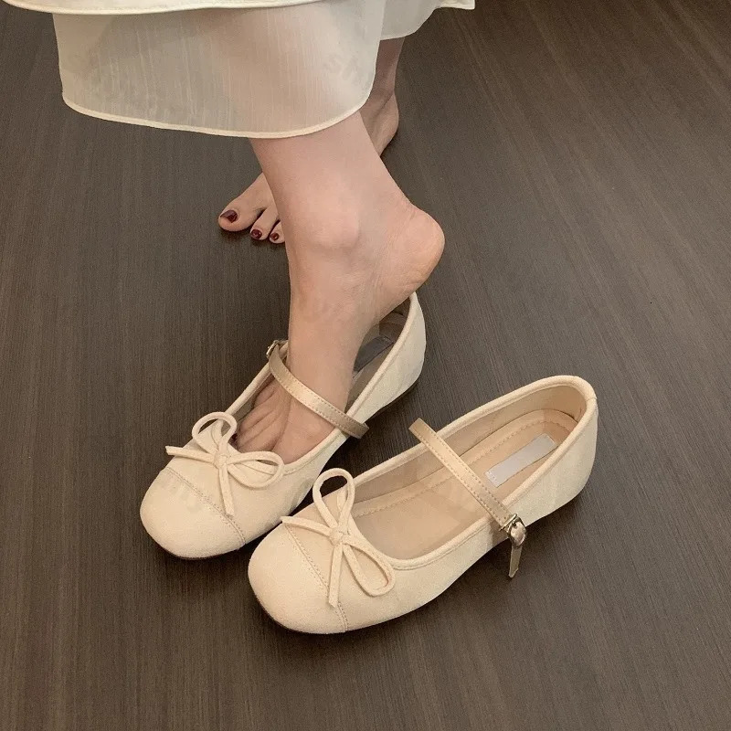 Women Ballet Flat Shoes Casual Comfortable Mary Jane Summer High Quality French Round Toe Ballerinas Shoes 250624