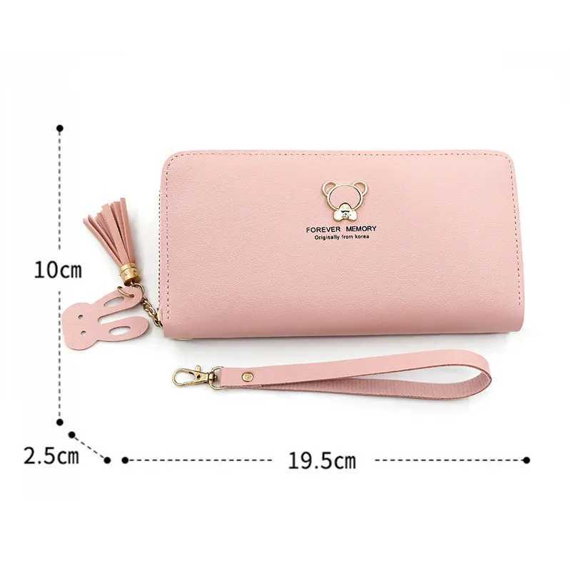 New Large Capacity Women Lg Wallets Simple Zipper Phe Bag Card Holder Female Purse Coin Pocket Cute Wallet For Girls XJ250624