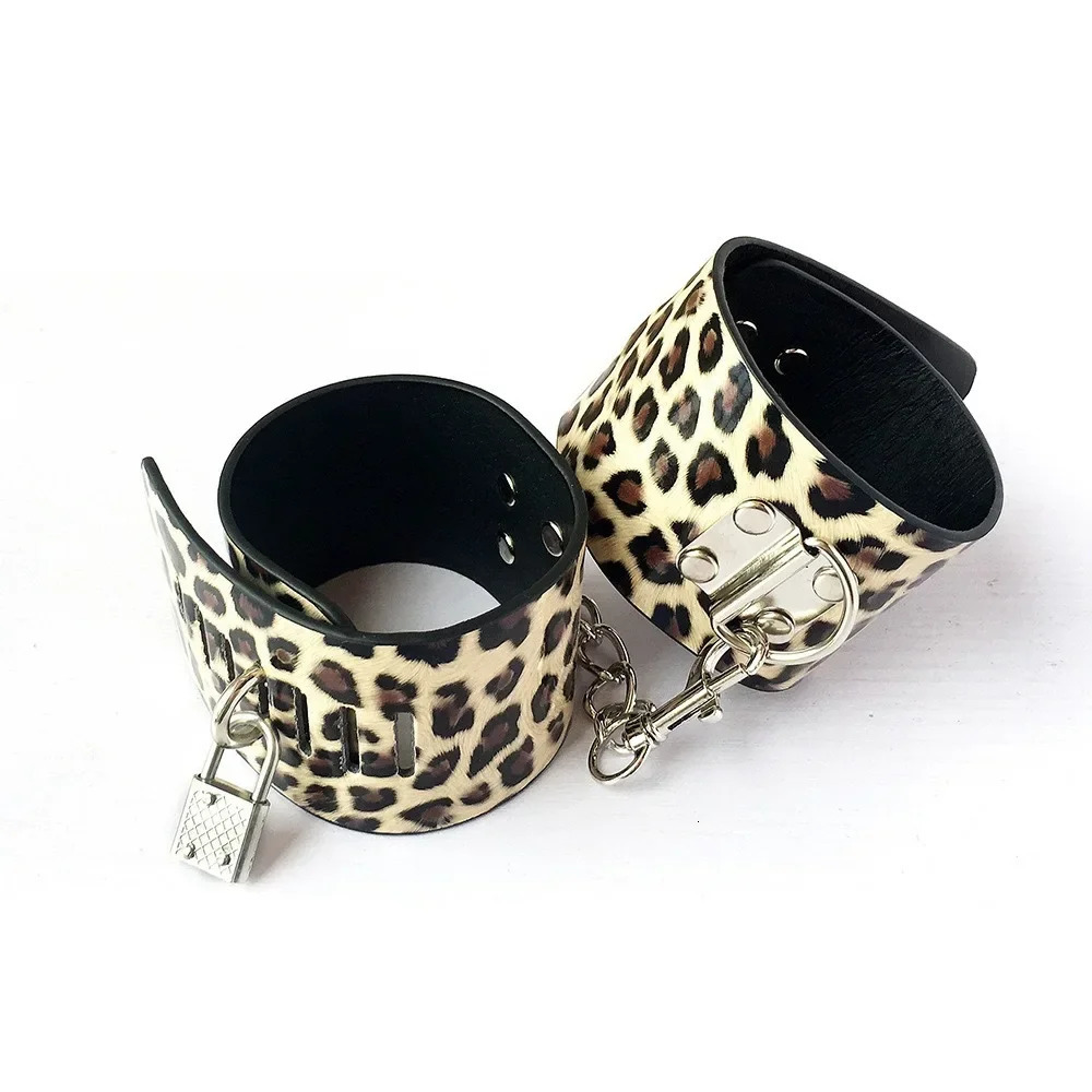 10Piece Leopard Print Leather Bondage Set Couples BDSM Kit for Playful Foreplay and Intimate Adventures Sexy Toy Juguete Sexuale 250624