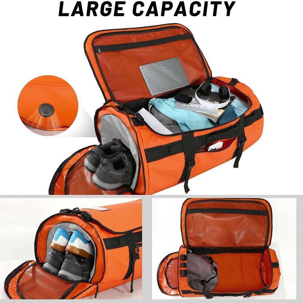 120L Pack Dry Bag Mountaineering Bag, Camping And Hiking Backpack, Waterproof Large-Capacity Multi-Functional Bag