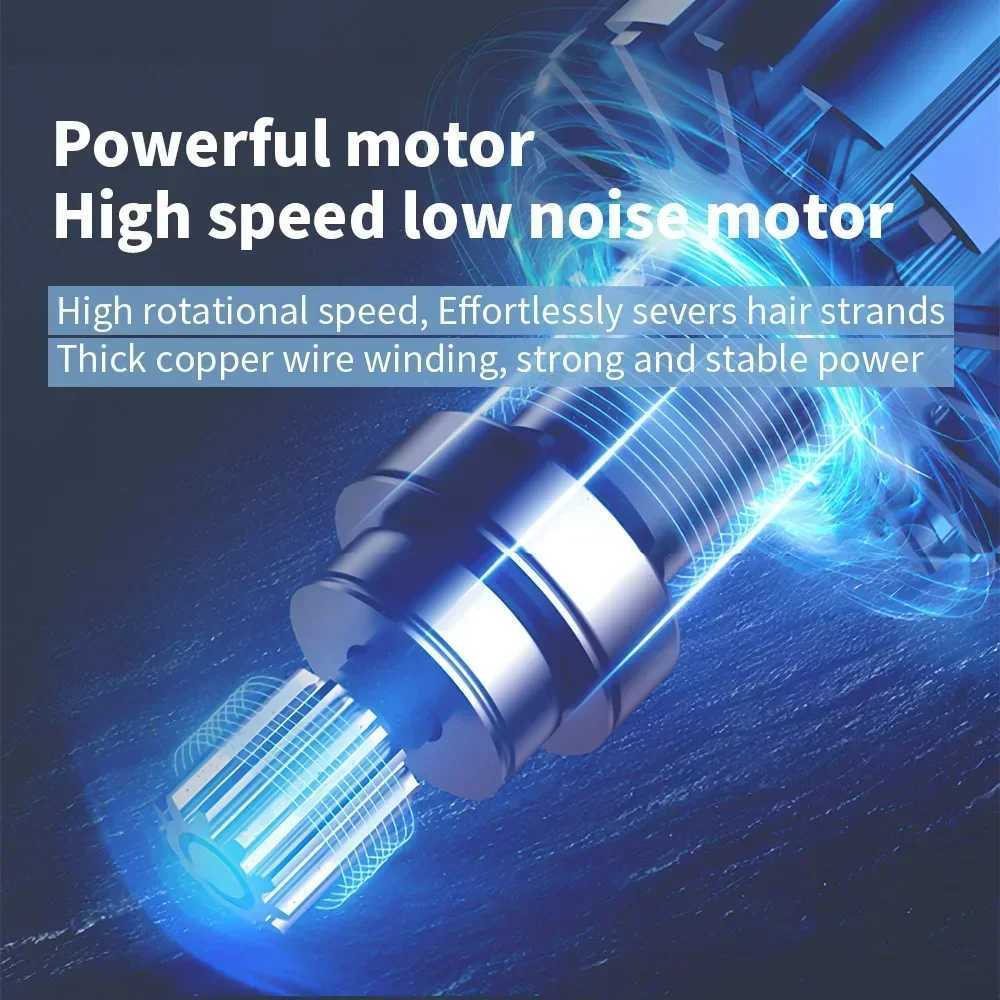 Kemei KM-PG1990A USB Rechargeable Electric Hair Clipper Professional Cordless Mens Hair Trimmer Mens Hair Cutting Machine Barber XJ250624