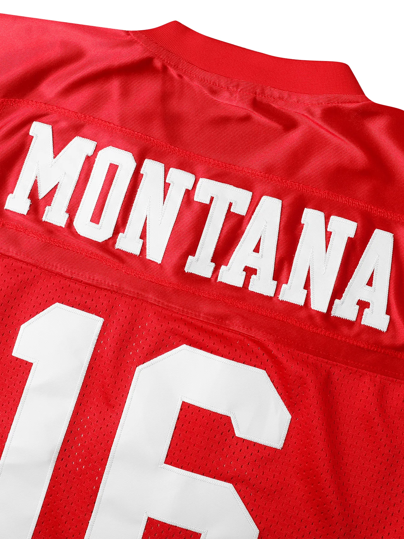 16 Montana Custom Football Jersey Rice McCaffrey Mason Mordecai Bosa Jerseys Mens Womens Youth