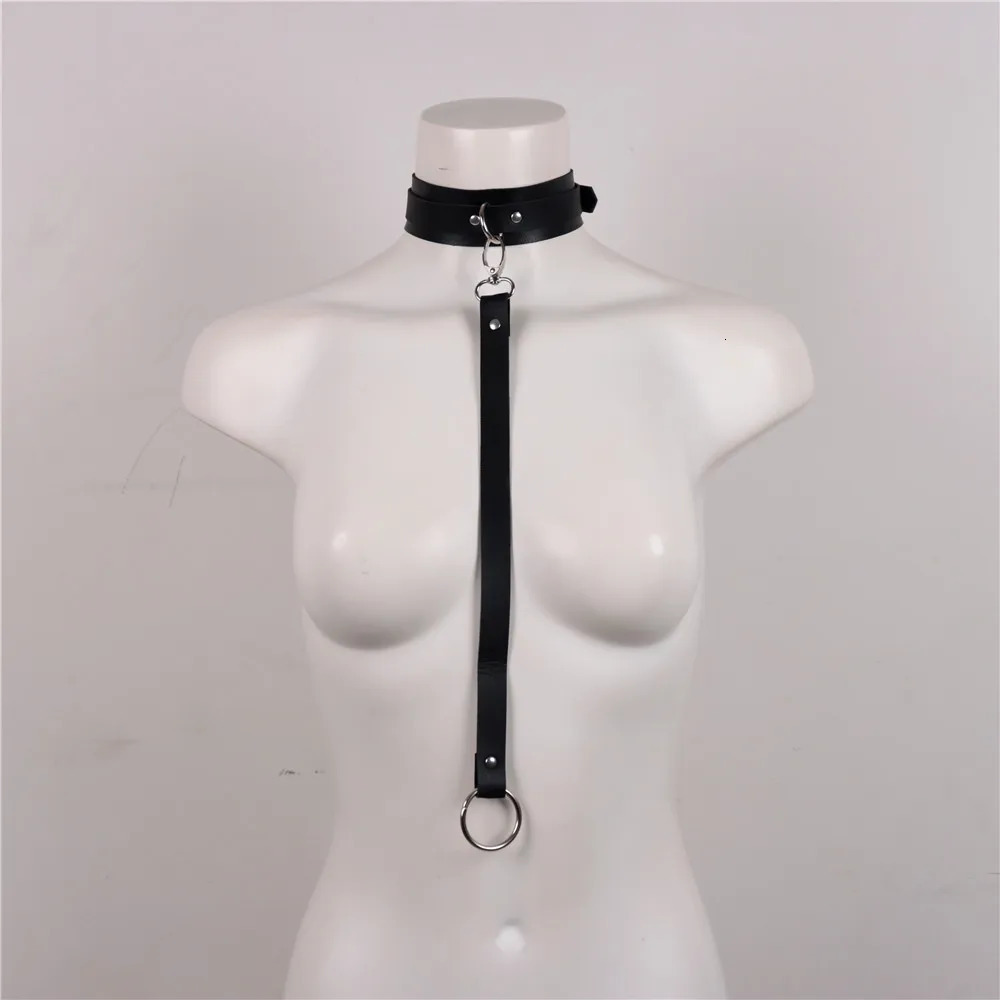 Role-playing 2 PCs BDSM Adult Sex Cuff for Women Men PU Leather Handcuffs Choker Collar Couple Adult Games Flogger Restraints 250624