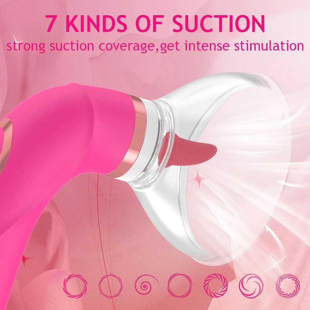 Clitoral Sucking Vibrator G-spot Nipples Vagina Clitoral Stimulator 7 Sucking 5 Licking Modes for Women Couples Sex Pleasure 250624