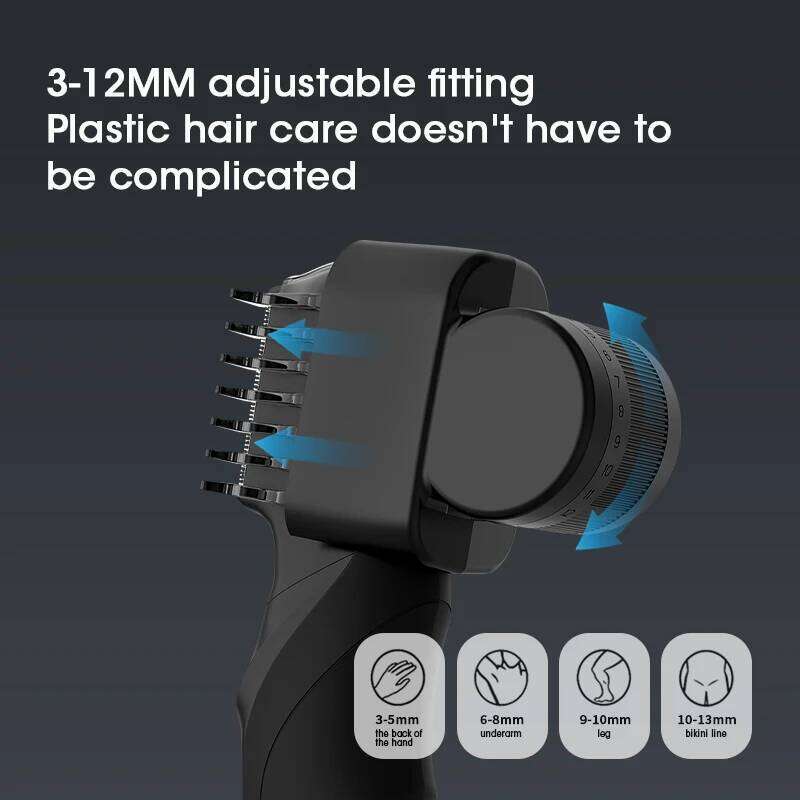 RESUXI T3 Men's 3 In 1 Multifunctional Electric Trimmer Full Body Washable Shaver Portable Pubic Hair Clipper Razor