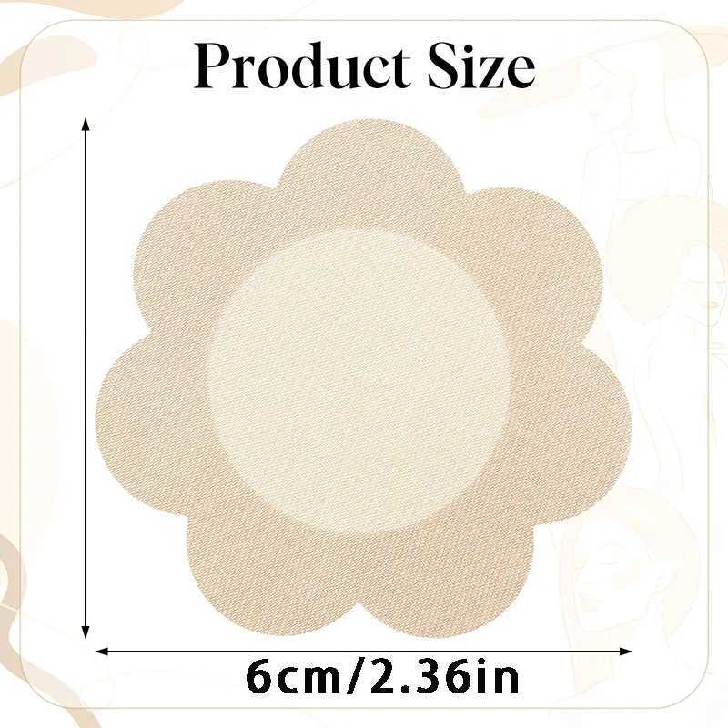 5/10/40 Pairs Nipple Cover Stickers Invisible Bra for Women Soft Cotton Nipple Pasties Piece Breast Petals Bra Chest Boob PadsW250624