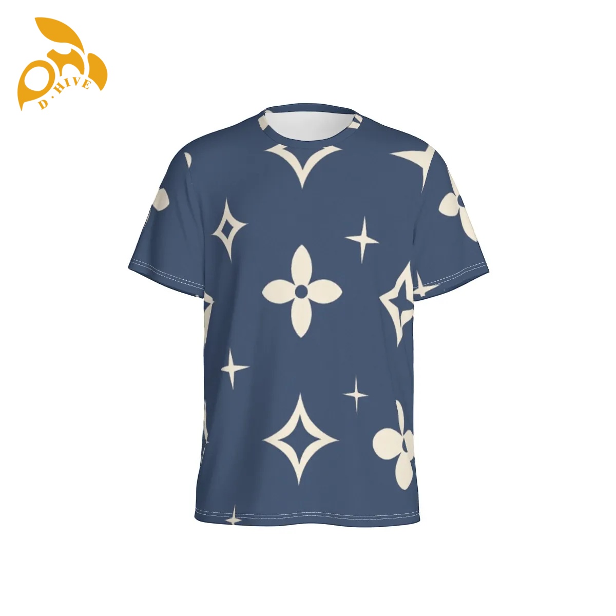 free shipping of customized fashionable All-Over Print Men's O-Neck Sports T-Shirt High-quality attractive popular classic comfortable soft Breat