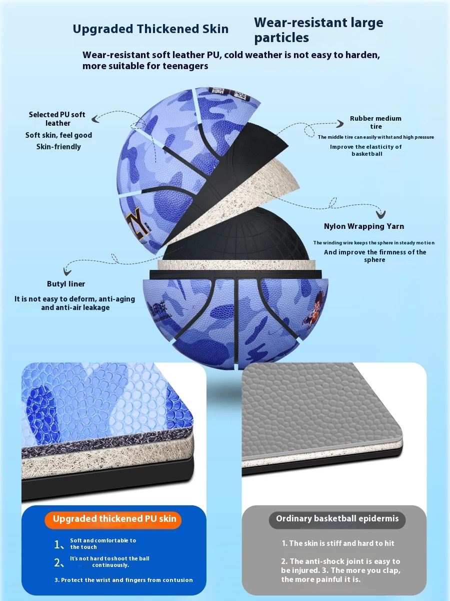 Trendy Kids Basketball | Custom Logo & Free Engraving | Personalized Color Options | Youth Basketball with Unique Design