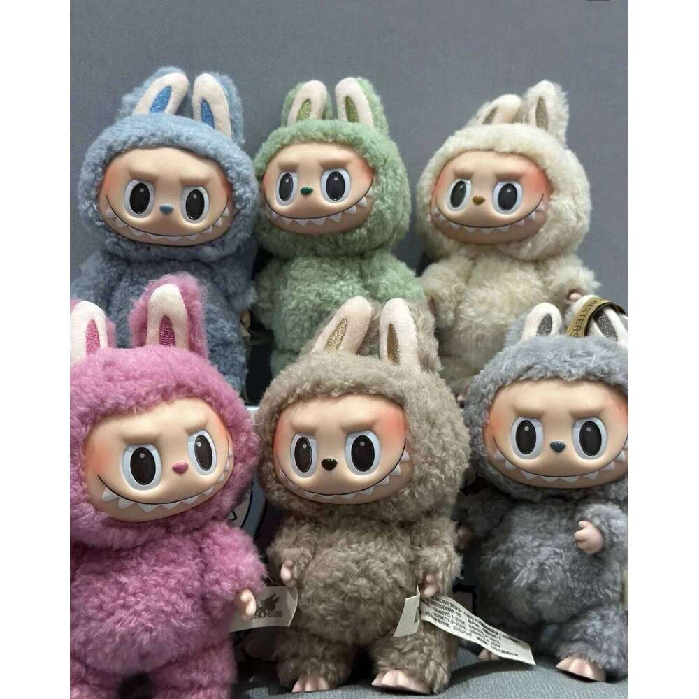2025 In Stock Hot Anime Figure Labubu Have A Seat Series PVC Pendant Doll Model Monster Replica Keychain Kid Toys Birthday Gifts