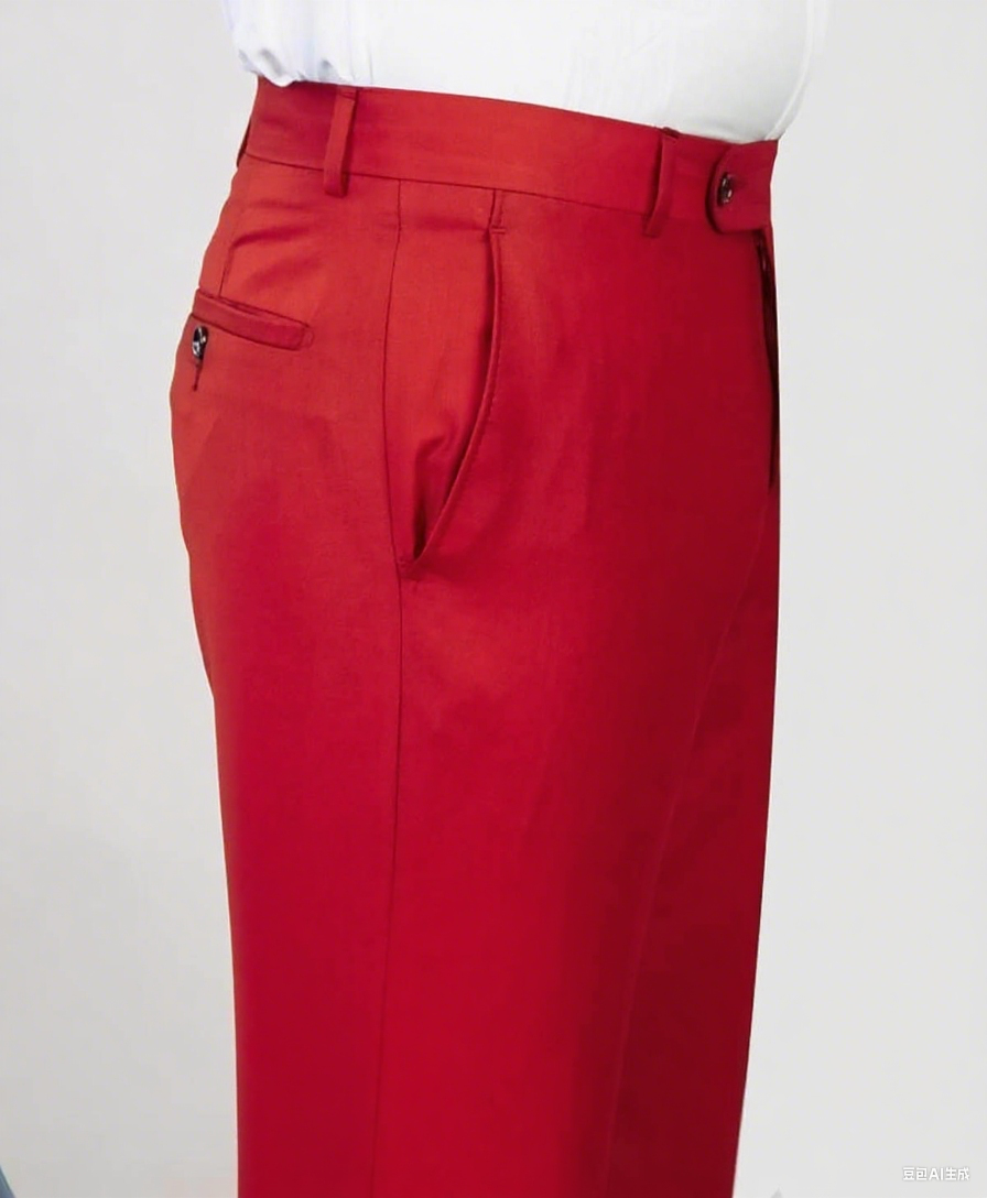 Red Mens Long Jacket Blazer Irregular Hem Beads Groom Wedding Tuxedo Formal Tailored Party Birthday Wear 2 Pieces Customized