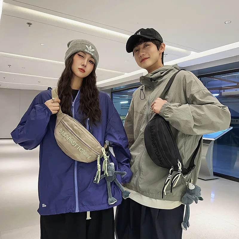 Outdoor Waterproof Vintage Chest Bag Men Women Embroidery Functional Waist Bag Casual Sport Crossbody Bag 250623