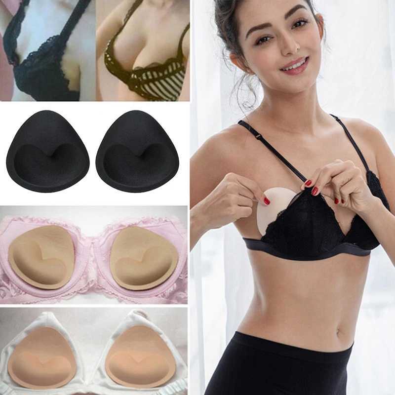 Thicken Sponge Bra Pads Removable Push Up Breast Bra Enhancer Bra Padding Inserts Cups Swimsuit Bikini Chest Padded Accessories W250624