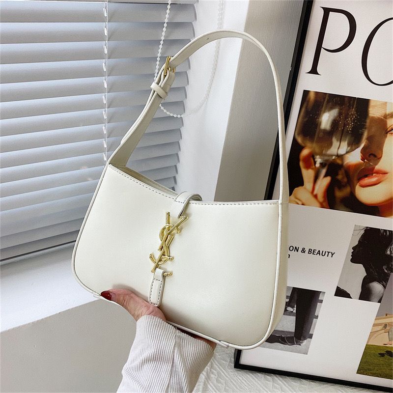 Fashion Designer Hobo New Women's Versatile Crossbody Monogram Shoulder Texture Underarm Handbag Commuting Simple Bag