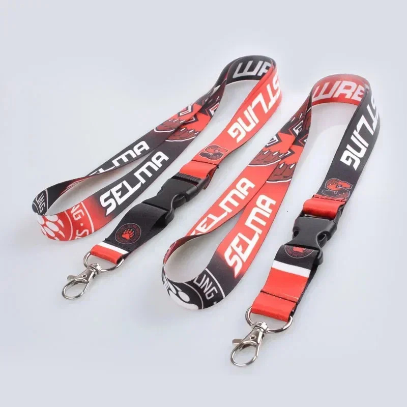 100pcslot Customized lanyard 20mm wide heat transfer print with release buckle Custom lanyards personalized 250624