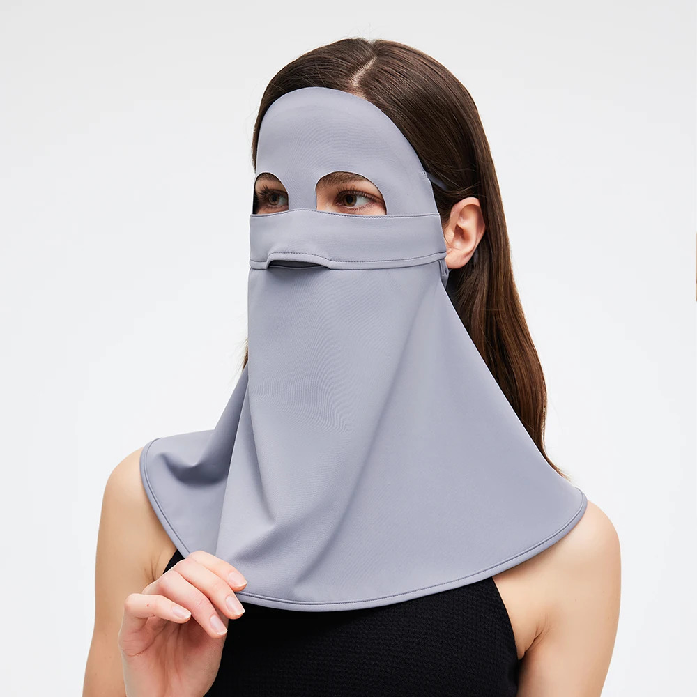 OhSunny UPF2000 Sun Mask for Men WomenFull Face Neck UV ProtectionOutdoor Breathable Facial Cover with Adjustable Ear Loops 250624