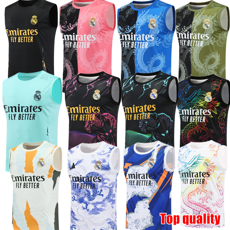 Reals MBAPPE BELLINGHAM VINI JR Madrids 25 26 soccer jerseys Sleeveless vest shirt MODRIC RODRYGO ENDRICK 2025 2026 Football Shirts Men Kids Kit uniforms