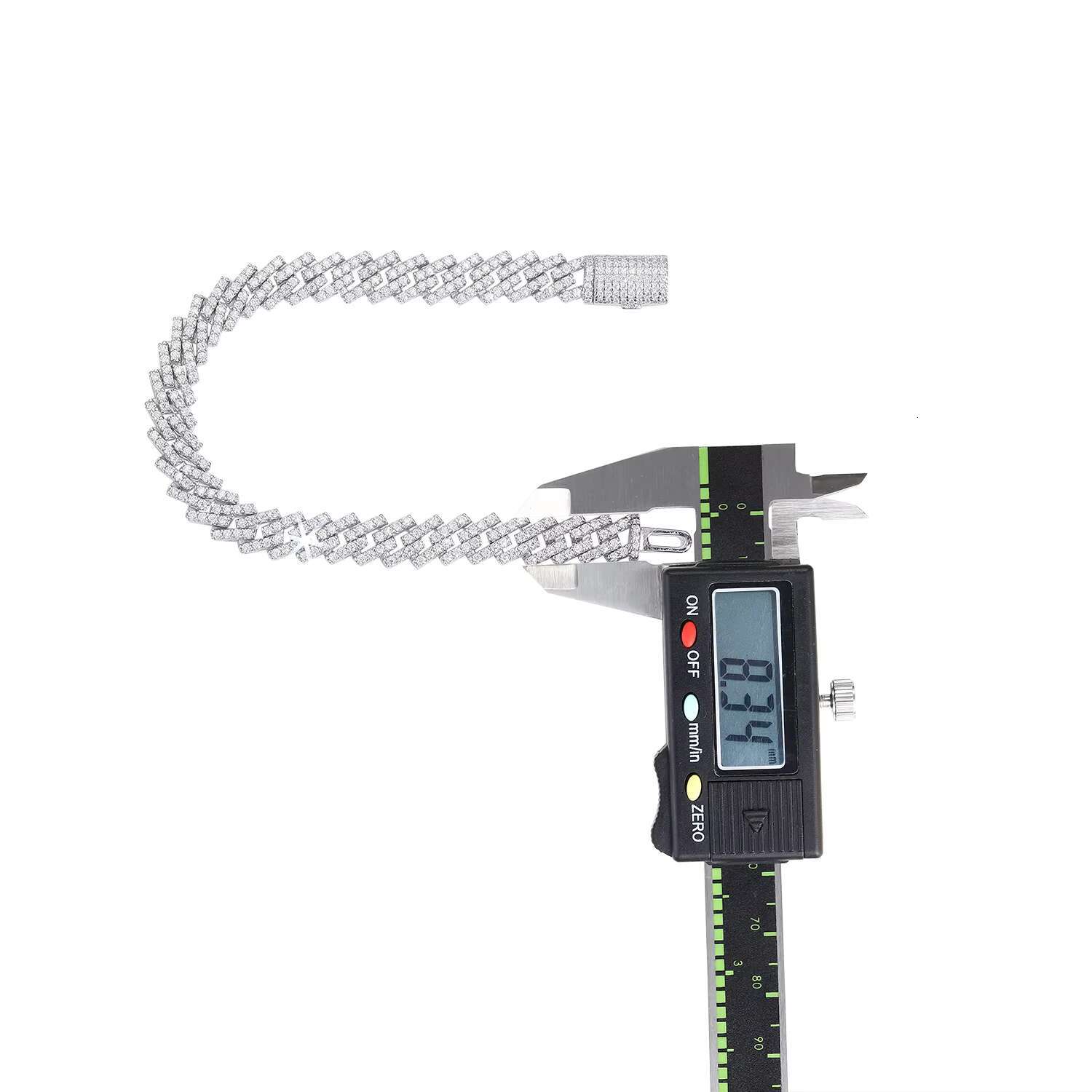 Moissanite Cuban Link Bracelet for Men S925 Silver 18K Gold Plated Hip Hop Jewelry Iced Out Style Rapper Party Bracelet