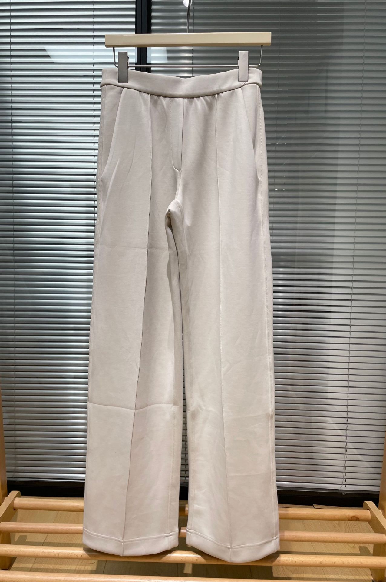 Soft Magic 30inch Vertical Line High Waist Straight Casual Commuter Business Long Leg Suit Pants for Tall People