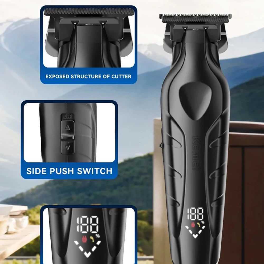 Kemei 2269 Cordless Hair Trimmer Men Haircut Kit Electric Bald Head Hair Clipper Professional Barber Finish Hair Cutting Machine XJ250624