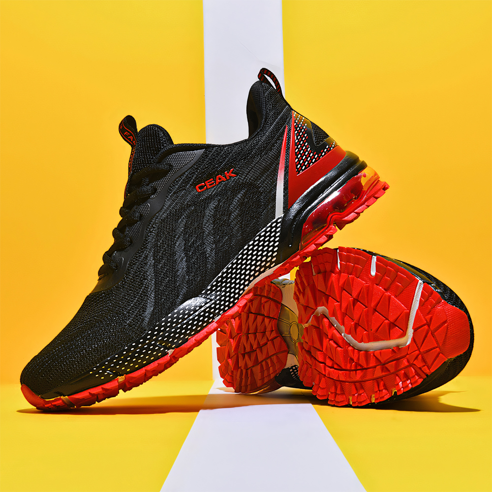 5029-Boys Athleisure Shoes Men's Shoes Plus Size Air Cushion Shoes, Non-slip Flying Woven Popular Sneakers, Mesh Breathable Running Basketball Sh