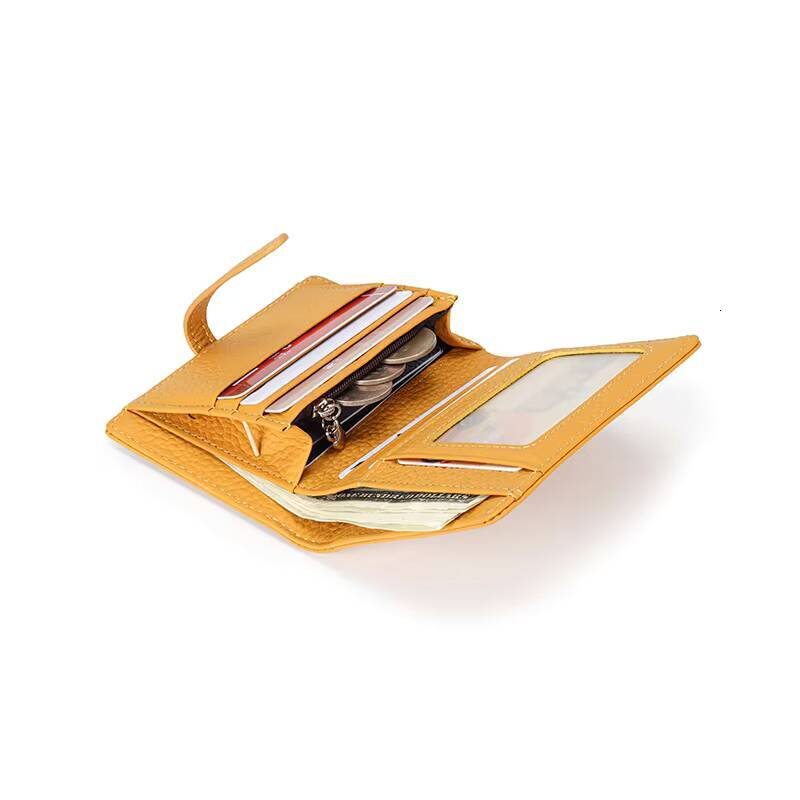 100% Cow Genuine Leather Womens Wallets and Fashion Small money bag luxury design coin Purses Simple wallet card holder ddmynov