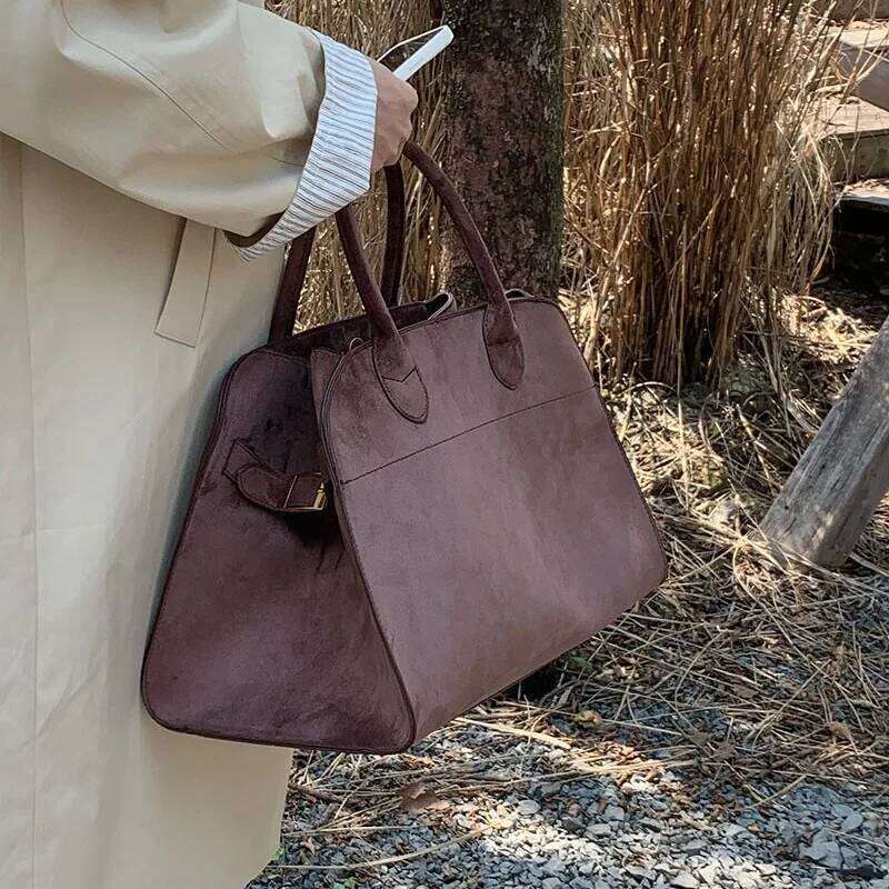 Luxury Bag Faux Suede Women Handbag Large Capacity Winter Fashion Brand Designer Female Crossbody Shoulder Bag Big Ladies Totes Bolsas