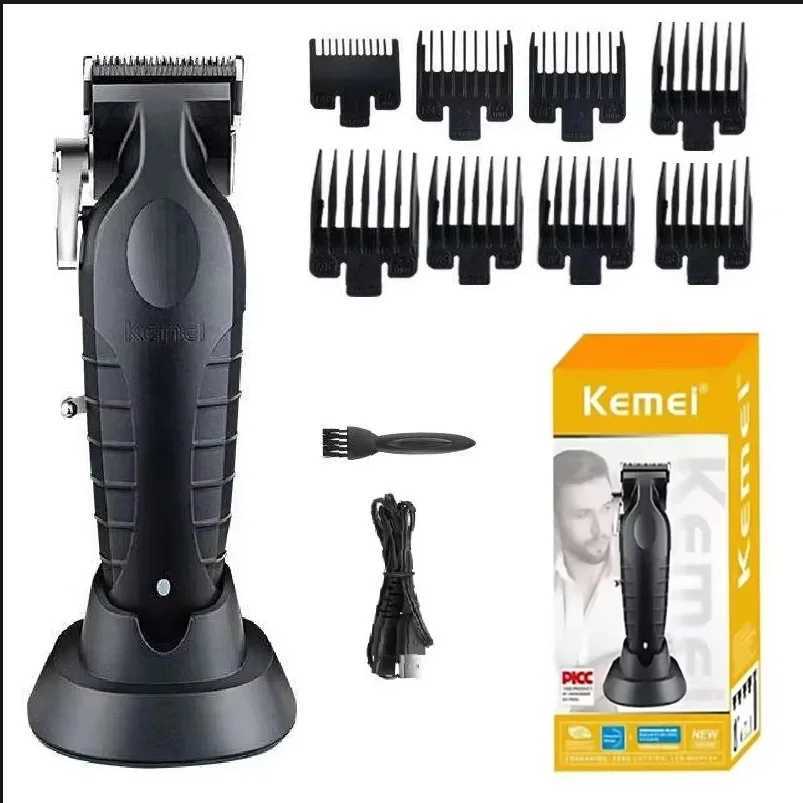 Kemei Professional Hair Clipper For Men Adjustable Beard Electric Hair Trimmer Rechargeable Hair Cutting Machine Barber toolXJ250624