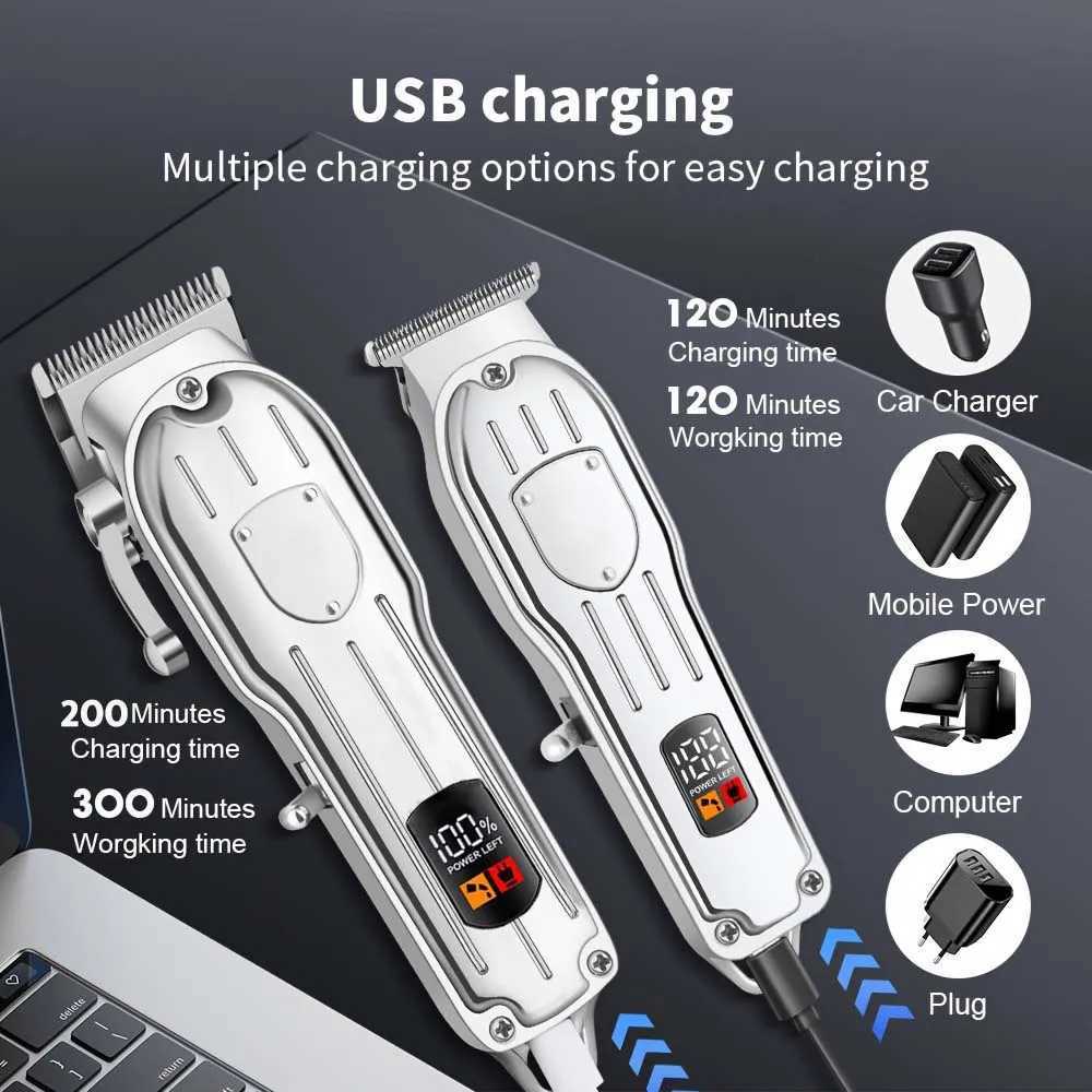 2in1 Electric Hair Clipper Hair Cutting Kit for Men Cordless Hair Trimmer Set/1 pc Professional Hair Trimmer Gifts for MenXJ250624