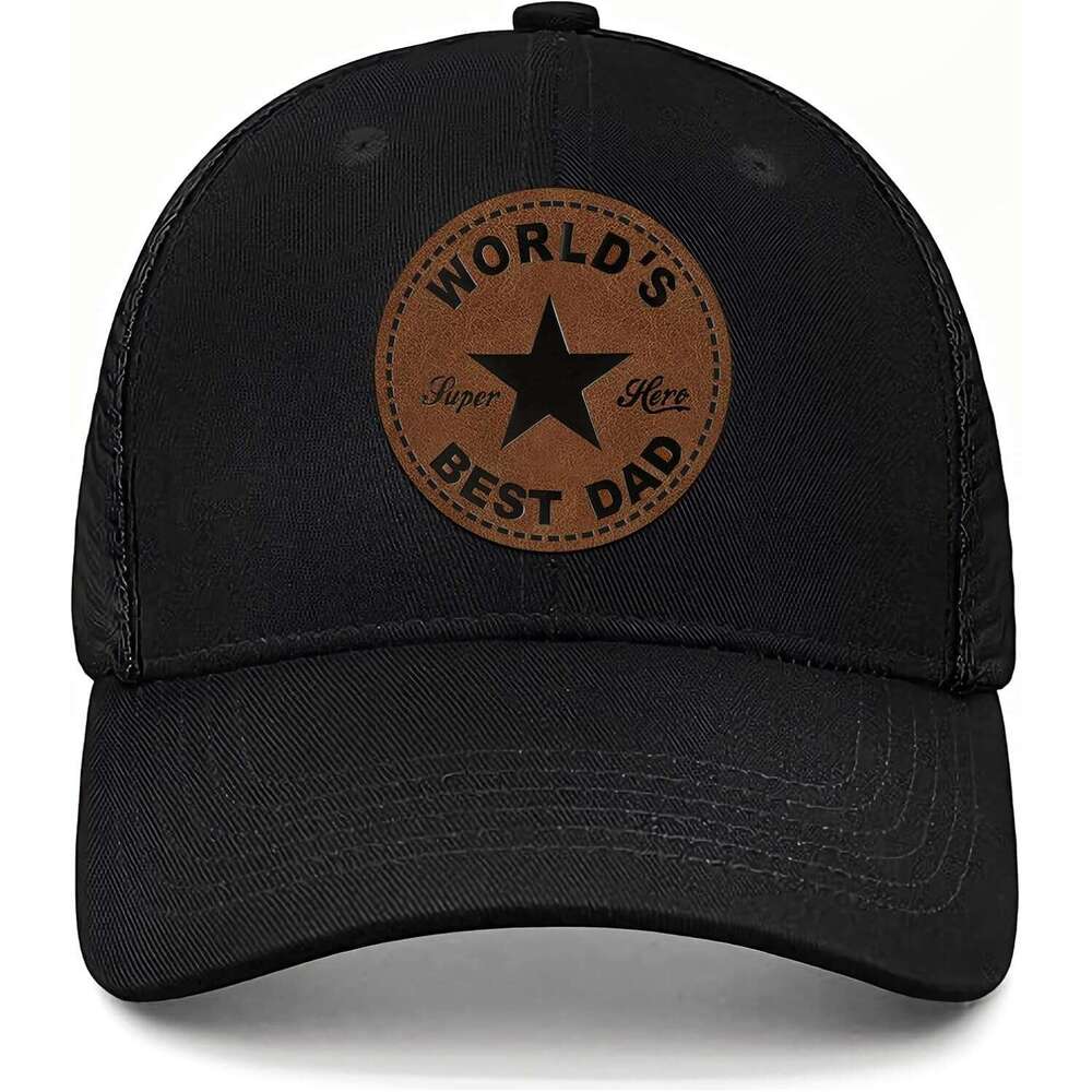 Fathers Gifts from Daughter Son Wife, Unique Father's Day Hat for Dad Stepdad Husband Grandpa Uncle Him Men, Adjustable Baseball Cap Birthday Bla