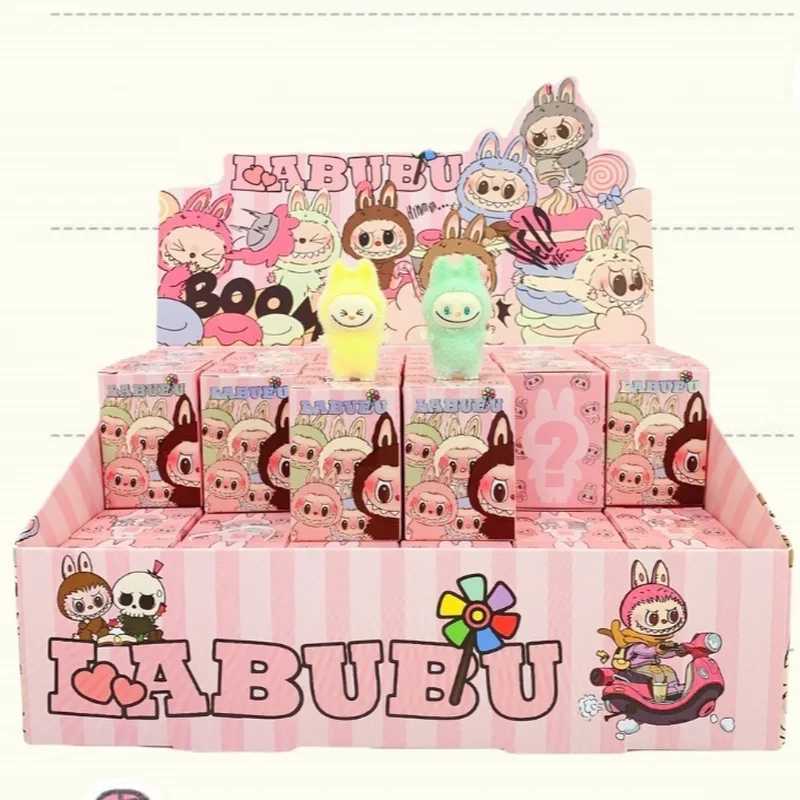 Labubu Blind Box Set of 48pcs Cartoon Resin Plush Pendants Ideal for Backpacks Desktops Cute Childrens Birthday Surprise Gifts Y250624