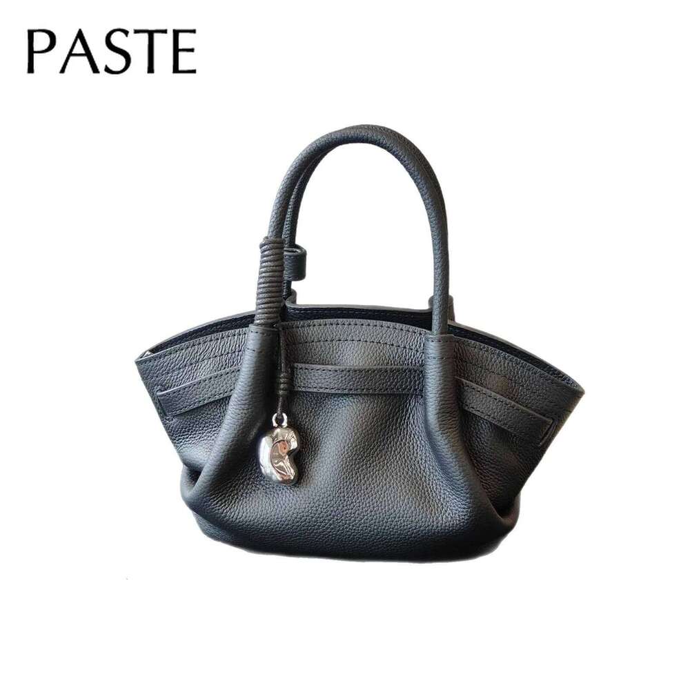 Luxury Designer bags 2025 Pink Blue Color Classic Look Catwalk Trapeze Tote with Metal Charm Natural Imported Cow Leather Women Handbag Shoulder Bag